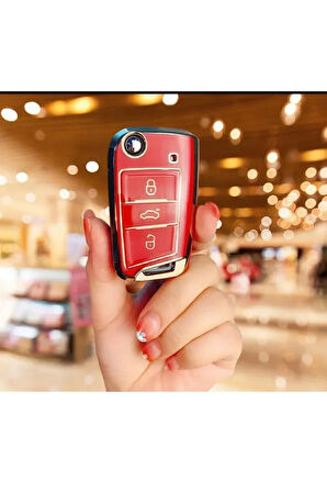 Volkswagen T-roc T Roc Lüks Anahtar Koruma Kılıfı Lütfen Anahtar Teyiti Yapınız