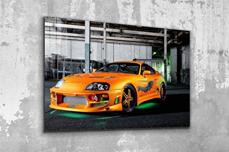 DCHCA0146 - Cam Baskı Tablo / Toyota Supra - 110 x 70 cm