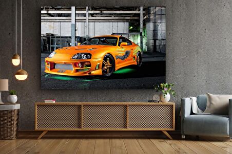 DCHCA0146 - Cam Baskı Tablo / Toyota Supra - 110 x 70 cm