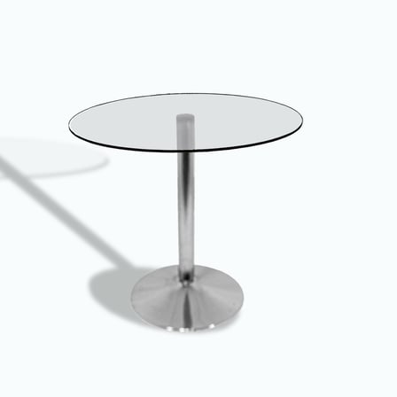 Miami Bistro Cam Masa (Yuvarlak Çap 80cm)