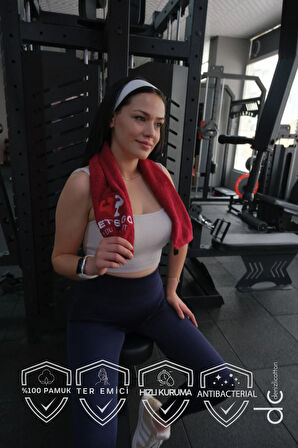 Nakışlı Spor Havlusu, Ter Emici Spor Havlusu, Fitness Havlusu, Antrenman Havlusu