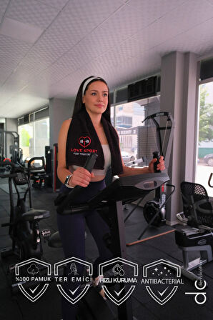 Nakışlı Spor Havlusu, Ter Emici Spor Havlusu, Fitness Havlusu, Antrenman Havlusu