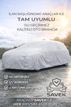 Audi A3 1996-2003 Arası İle Uyumlu Araba Brandası , Lüx Kalite Miflonlu Oto Branda , Çadır Örtüsü