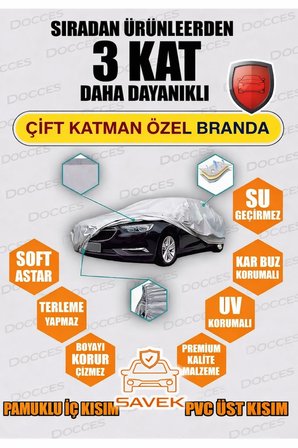 Fiat Egea Sedan İle Uyumlu Araba Brandası , Lüx Kalite Miflonlu Oto Branda , Çadır Örtüsü