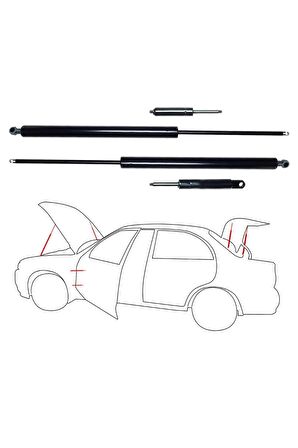 Volkswagen Golf V Bagaj Amortisörü - Model Yılı 04 > 08 - Oem No: 1k6827550d