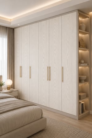 Deconitte Premium Beyaz Ahşap Desenli Kendinden Yapışkanlı PVC Mobilya Dolap Tezgah Kaplama Folyosu 60x100 cm