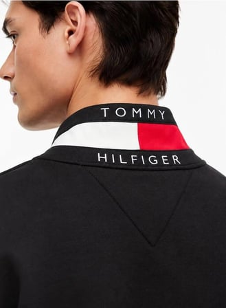 Tommy Hilfiger Dik Yaka Yarım Fermuarlı Sweatshirt