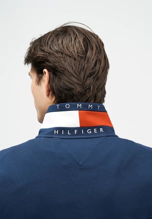 Tommy Hilfiger Dik Yaka Yarım Fermuarlı Sweatshirt