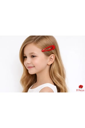 DD139 Kırmızı Çıt Çıt Toka (3 lü )