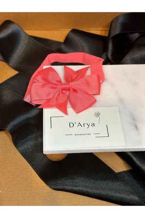 DD184 Yavru Ağzı Fiyonk Bebek & Çocuk Saç Bandı