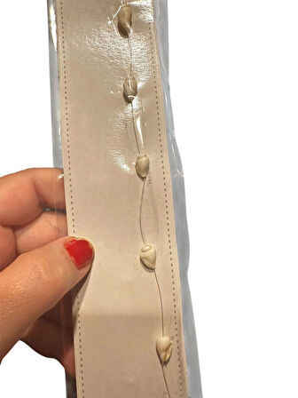 DD248 Doğal Beyaz Midye Kabuklu Saç Aksesuarı – Yazlık Klipsli Model