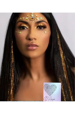 D’Arya Bakır Bronz Tinsel Saç Simi – Copper Bronze Hair Tinsel DD284