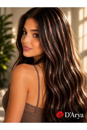 D’Arya Bakır Bronz Tinsel Saç Simi – Copper Bronze Hair Tinsel DD284