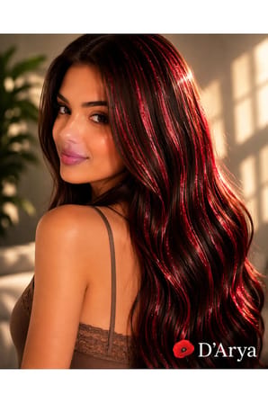D’Arya Kırmızı Işıltılı Tinsel Saç Simi – Red Hair Tinsel DD285