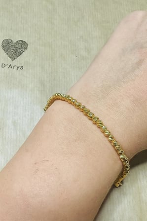 DD484 Dorika Gold Top Bileklik El Yapımı