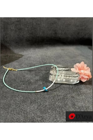 DD554 Mint Yeşili Nazar Boncuklu Kolye