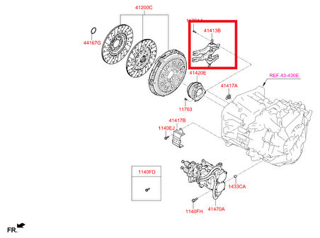 Debriyaj Çatalı Accent Blue / İ-30 / Tucson / Elantra / Kona / Sportage / Ceed 7 İleri