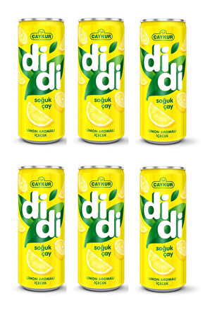 Çaykur Didi Limon Aromalı Soğuk Çay 250 Ml X 6 Adet