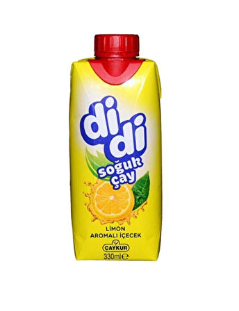 Çaykur Didi Limon Aromalı Soğuk Çay Kutu 330 Ml