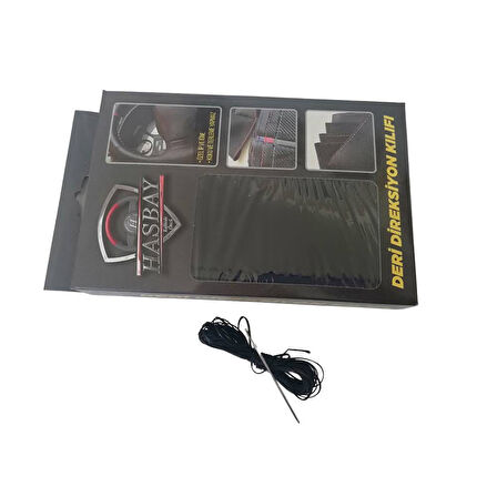 DİKİŞLİ DİREKSİYON KILIFI SİYAH DERİ NOKTALI DERİ SİYAH DİKİŞLİ F. CUSTOM TRANSİT İÇİN