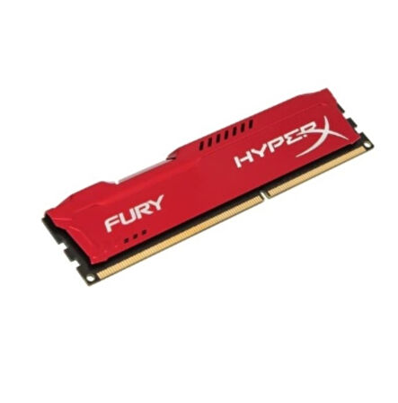 Kingston HyperX Fury Red 4 GB 1600 MHz DDR3 CL10 HX316C10FR/4 Ram VİTRİN