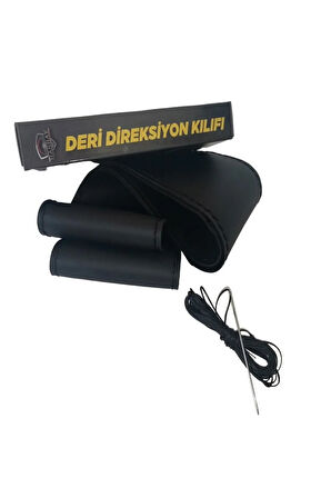 DİKİŞLİ DİREKSİYON KILIFI SİYAH DERİ SİYAH DİKİŞLİ OPEL VECTRA A İÇİN