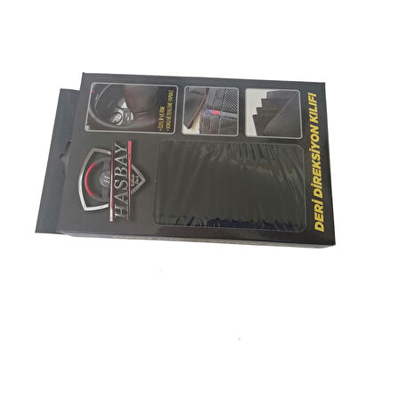 DİKİŞLİ DİREKSİYON KILIFI SİYAH DERİ SİYAH DİKİŞLİ F CUSTOM İÇİN