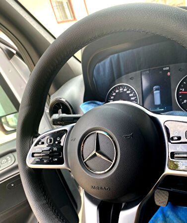 DİKİŞLİ DİREKSİYON KILIFI SİYAH DERİ SİYAH DİKİŞLİ MERCEDES SPRİNTER YENİ BİREBİR UYUMLU