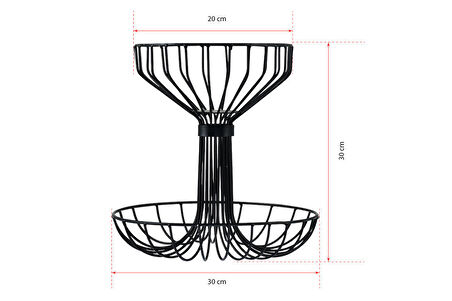 DEDE SİYAH DEKORATİF MEYVELİK