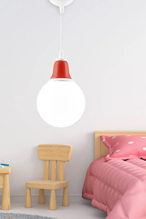 Tekli Colores Sarkıt Avize Kırmızı Seramikli Dekoratif Aydınlatma