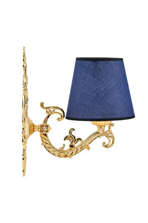 Zamak Aplik Gold Mavi Şapkalı