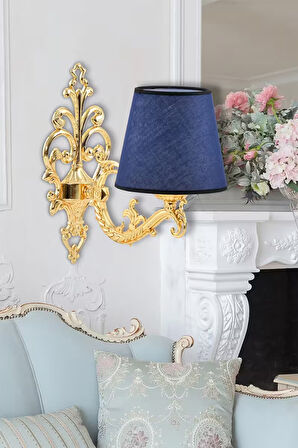 Zamak Aplik Gold Mavi Şapkalı