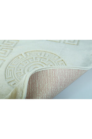 Simav Deluxe Kaymaz Taban, Yumuşacık, Emici 2'li Lüks Baskılı Banyo Paspası