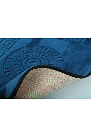 Simav Deluxe Kaymaz Taban, Yumuşacık, Emici 2'li Lüks Baskılı Banyo Paspası