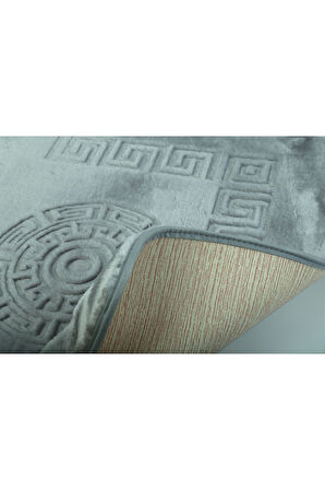 Simav Deluxe Kaymaz Taban, Yumuşacık, Emici 2'li Lüks Baskılı Banyo Paspası