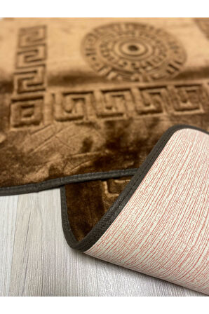 Simav Deluxe Kaymaz Taban, Yumuşacık, Emici 2'li Lüks Baskılı Banyo Paspası