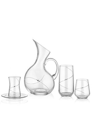 Decostyle Elegance 49 Parça 12 Kişilik Cam Bardak Seti (Kadehsiz)