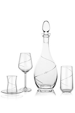Elegance Taşsız 49 Parça 12 Kişilik Paşabahçe Cam Bardak Seti