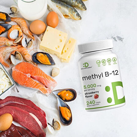 Deal Supplement Methyl B-12 Vitamins 5000 mcg, 240 Tablets