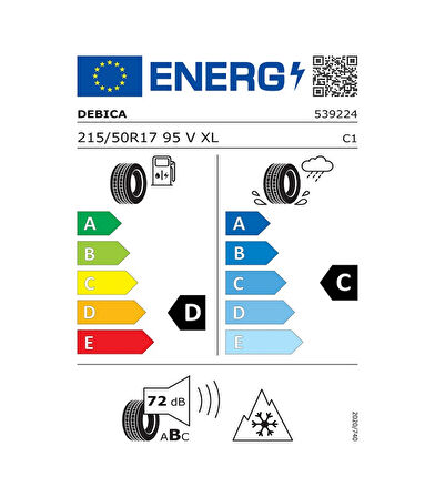 Debıca 215/50R17 95V Frigo Hp 2 XL Fp Kış Lastiği 2023