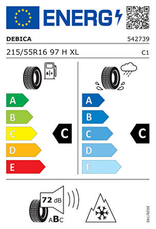 Debica Frigo HP 2 215/55R16 97H XL ( Yıl: 2024 )