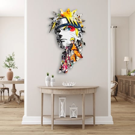 Anime Karakter Kolaj Metal Tablo 46x80 cm