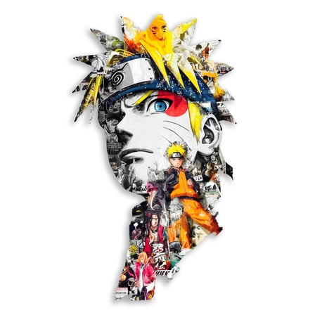 Anime Karakter Kolaj Metal Tablo 46x80 cm