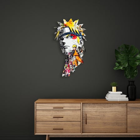 Anime Karakter Kolaj Metal Tablo 55x95 cm