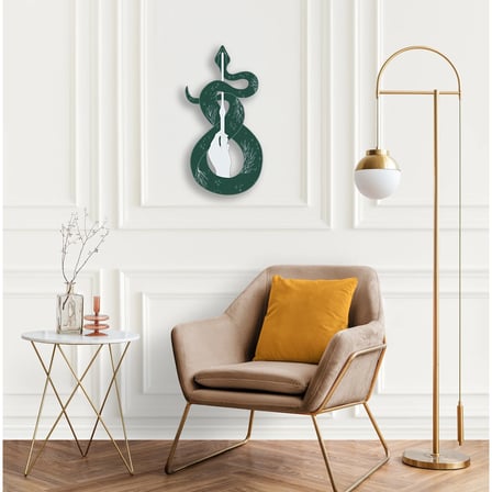 Mistik Yılan ve El Metal Tablo 42x80 cm