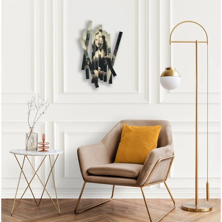 Dilimli Mona Lisa Metal Tablo 61x95 cm
