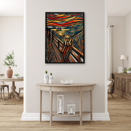 Çığlık Metal Tablo 39x50 cm