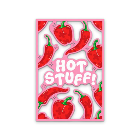 Hot Stuff Kırmızı Biberler Metal Tablo 83x125 cm