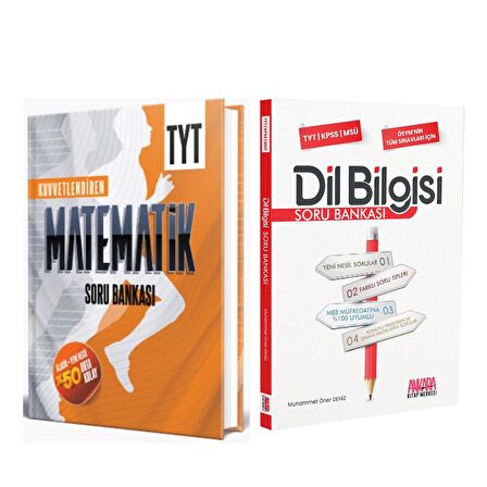Aktif Öğrenme TYT Matematik Kuvvetlendiren ve AKM Dil Bilgisi Soru Bankası Seti 2 Kitap
