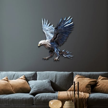 Mavi Kartal Metal Tablo 40x50 cm